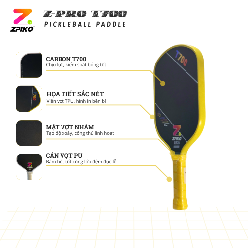 Vợt Pickleball Z-Pro T700
